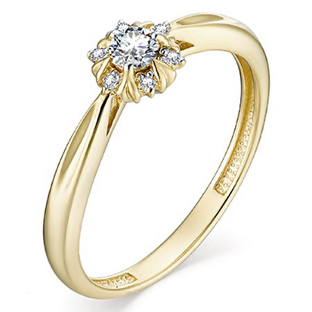 Кольцо, золото, бриллиант, 13009-300